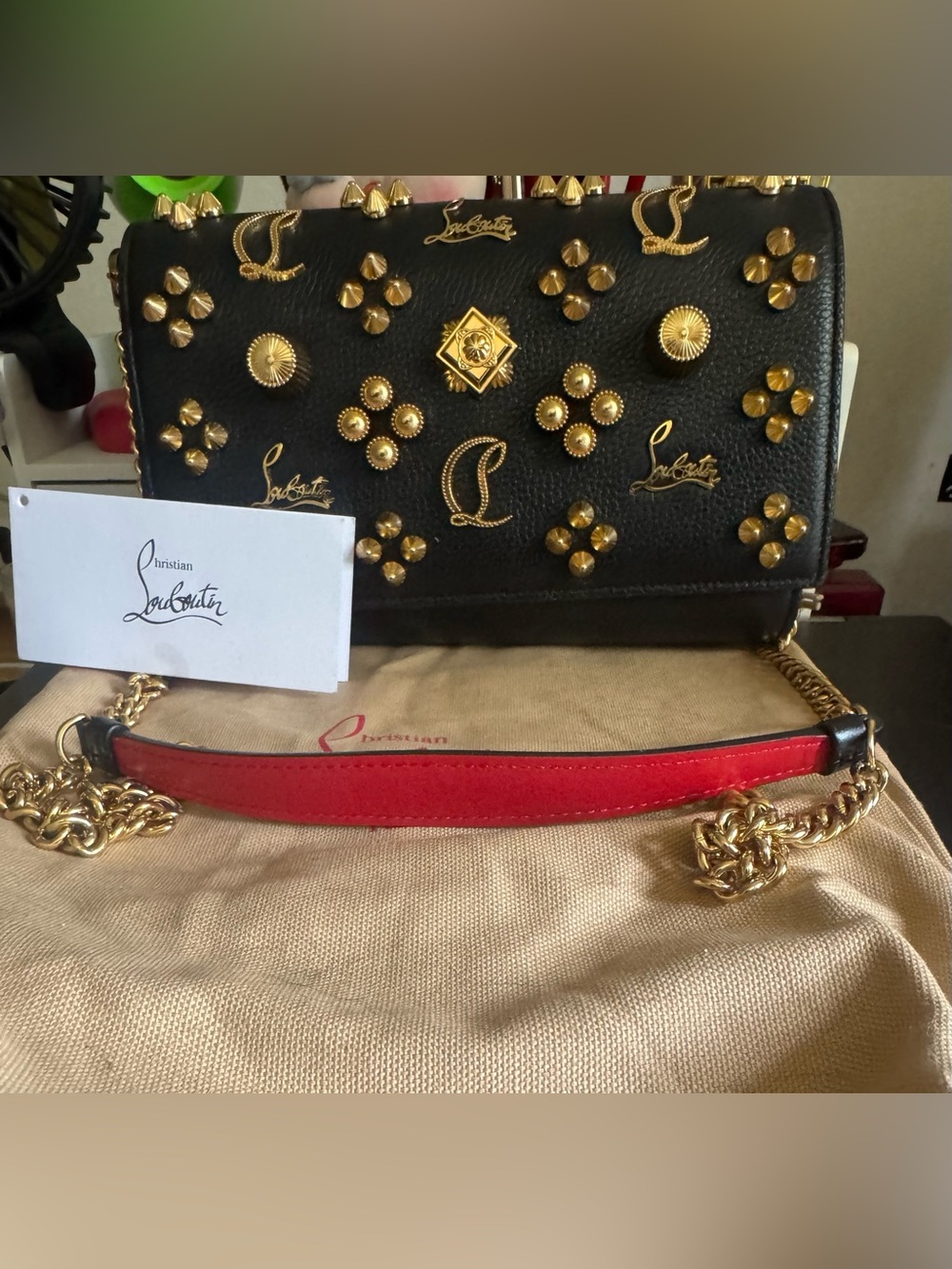 CHRISTIAN LOUBOUTIN Paloma Loubinthesky Seville Clutch